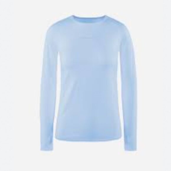 NWT District Vision Lightweight Long Sleeve Fitted Tee in Cerulean - Picture 1 of 10